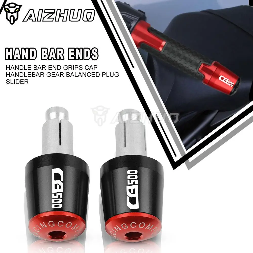 

For Honda CB500F CB500X CB 500 2013-2022 2021 2020 2019 2018 2017 Motorcycle Handle Bar End Handlebar Grips Silder Plug Caps