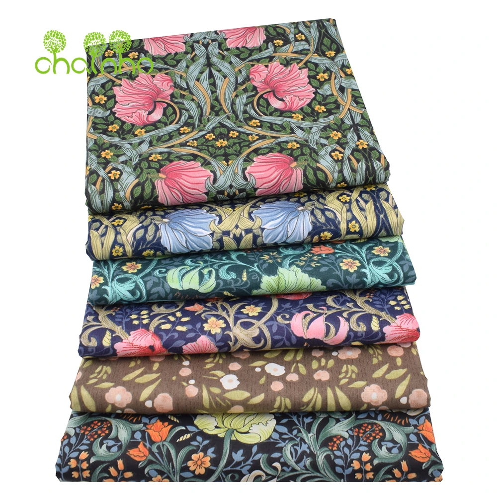 Chainho,Printed Twill Weave Cotton Fabric,DIY Quilting Sewing Material,Handmade Textile,Patchwork Cloth,Cartoon Series,25C15