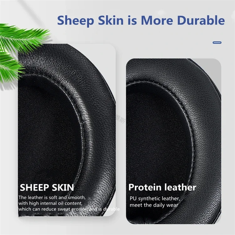 Lambskin Leather Replacement Ear Pads Earpad Cushions for SENNHEISER MOMENTUM 3 3.0 Wireless on Ear Headphone