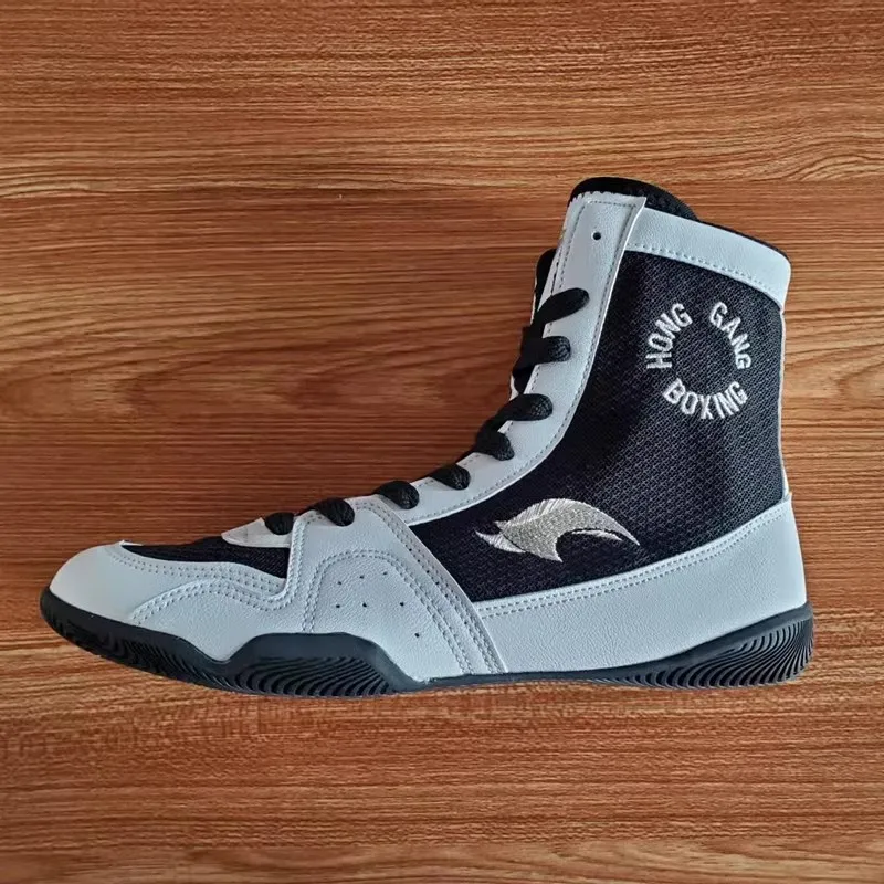 Professional Unisex Wrestling Boots Luxury Brand Boxing Boots High Top Designer Sneakers Abrasion Resistant Slip Resistant Top F