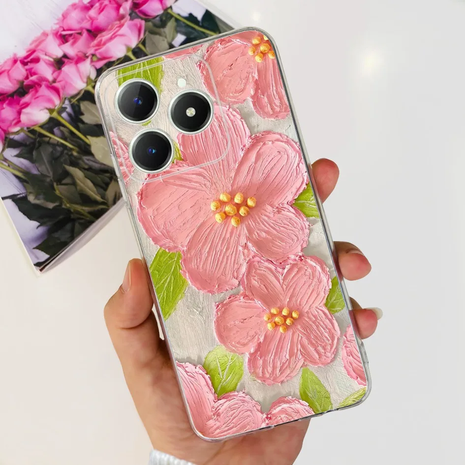 Cute Love Heart Soft Clear Silicone Protective Phone Case