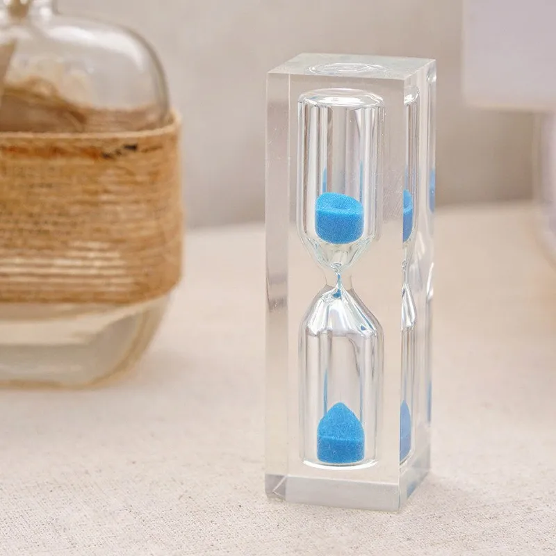 

Acrylic Transparent 3 Minutes Hourglass Sandglass Dental Kids Sandglass Tooth Brushing Timer Kitchen Sand Clock Timer Gift