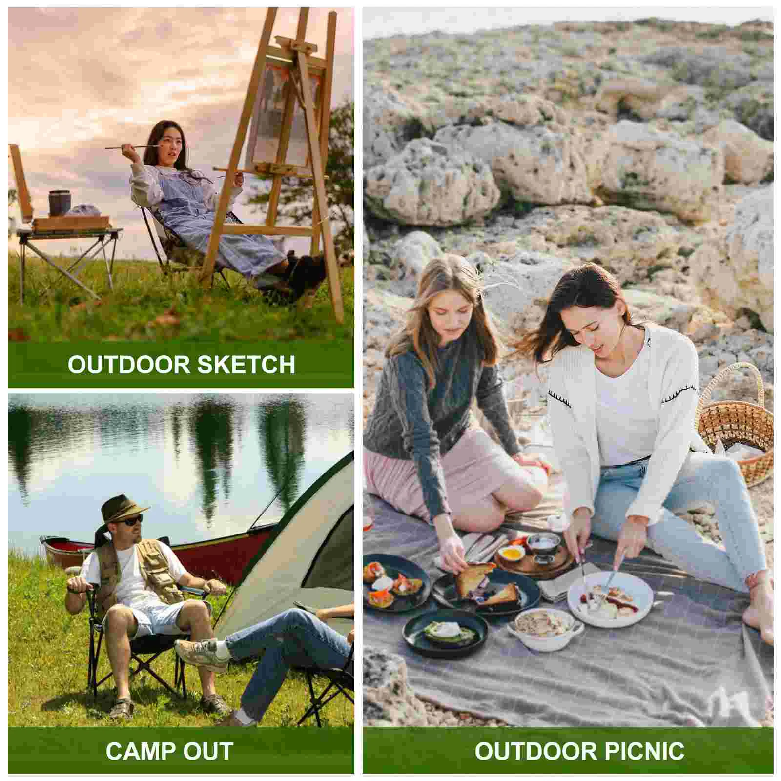 Fishing Chair Train Sketching Beach (green) Foldable Chairs Small Folding Portable up Camping