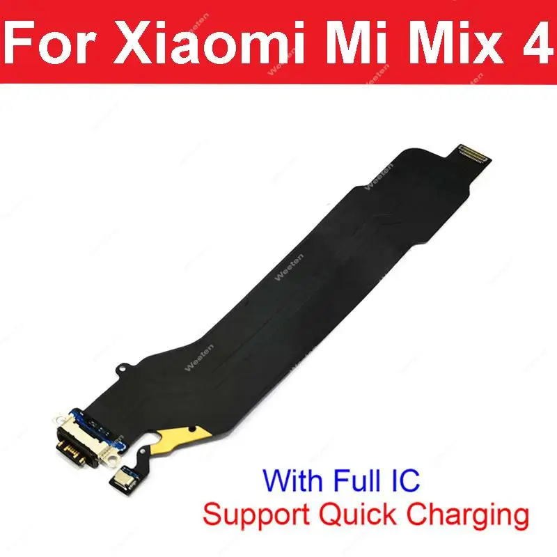 

Плата зарядного устройства USB, док-порт, гибкий кабель для Xiaomi Mi Mix 4, разъем для зарядки, штепсельная вилка, гибкая лента, запасные части