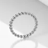 Fashion 2mm Bead Simple Thin Stainless Steel Rings For Women Gold Color Finger Ring Jewelry Wholesale Lots 6