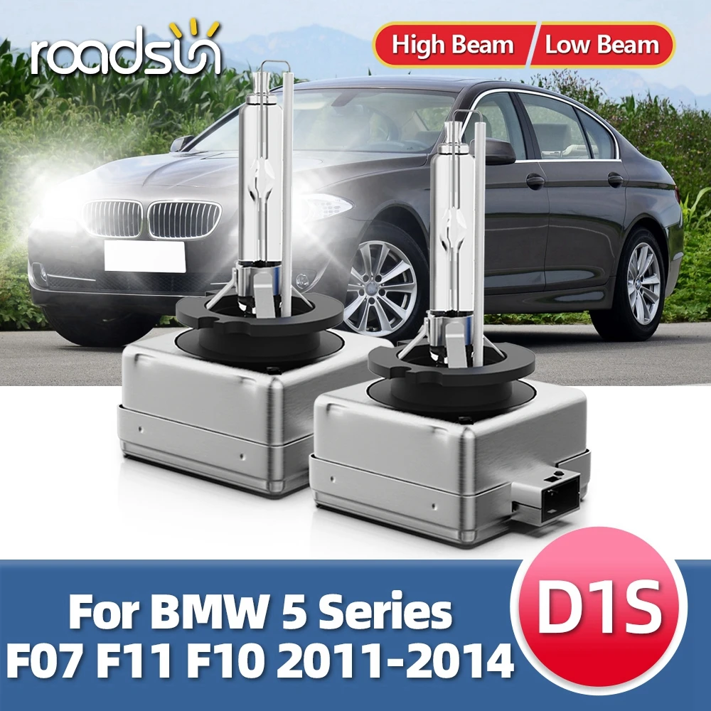 

Roadsun автомобиль 2 шт. D1S 6000K лампы HID Ксеноновые фары 12 В передняя фара постоянного тока 35 Вт Luces для BMW 5 серии F07 F11 F10 2011 2012 2013 2014