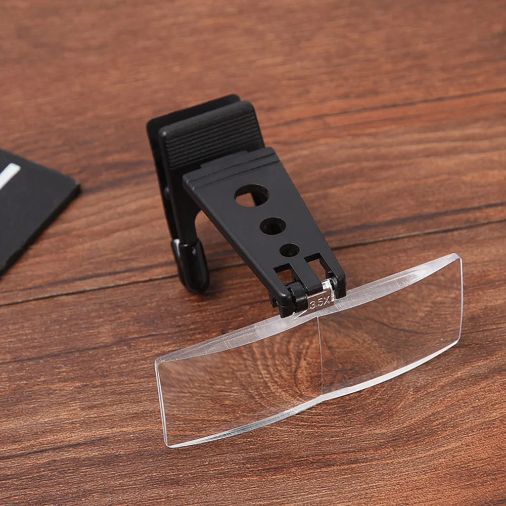 Magnifying Glass Optical Instruments Folding Clip On Eyeglass Loupe