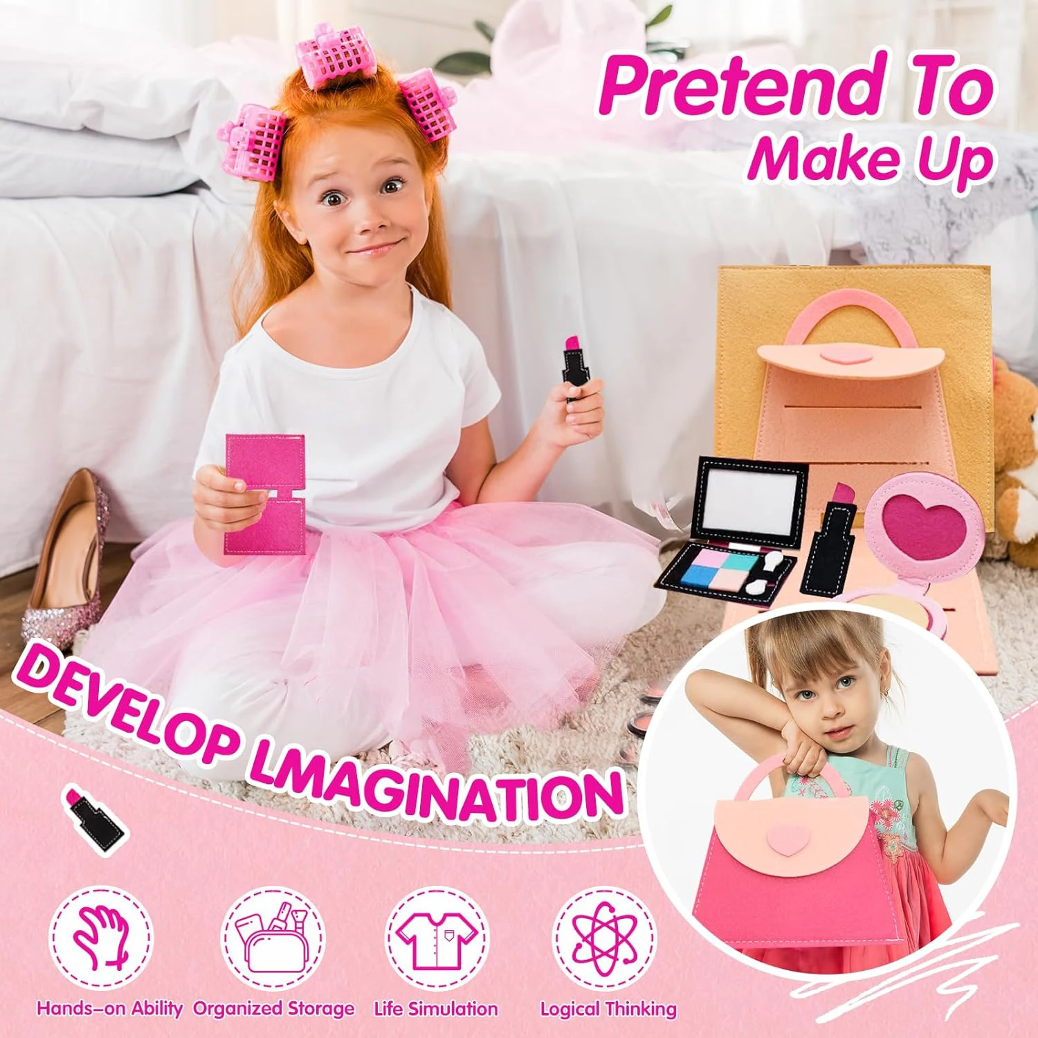 Montessori Felt Busy Quiet Book Educational Daily Learning Toy_voghion.com
