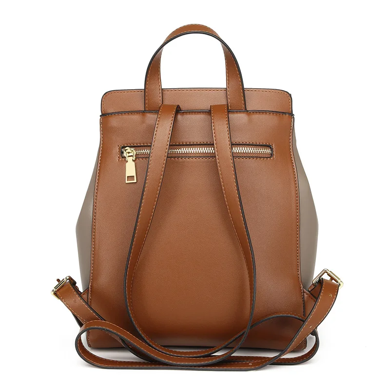 High Quality 2023 Bag for Women Luxury Backpack Vintage Genuine Leather Handbags Fashion Messenger Tote Shoulder Ladies Bagpack
