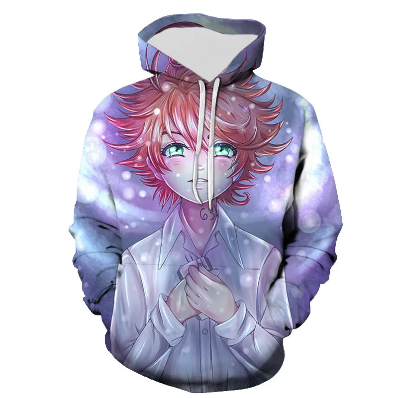 

The Promise Neverland Hoodies 3D Printed Men Women Children Sweatshirts Boy Girl Kids Streetwear Pullover Long Sleeve Tops