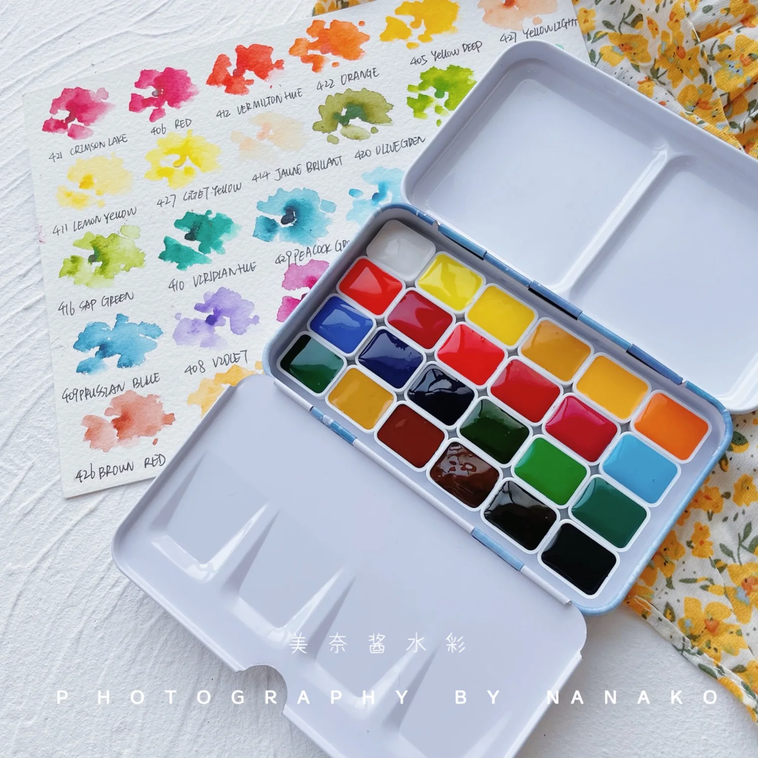 

Van Gogh Academy watercolor pigment 24 colors 40 colors split Akvarell 1ml 2ml nail painting art supplies