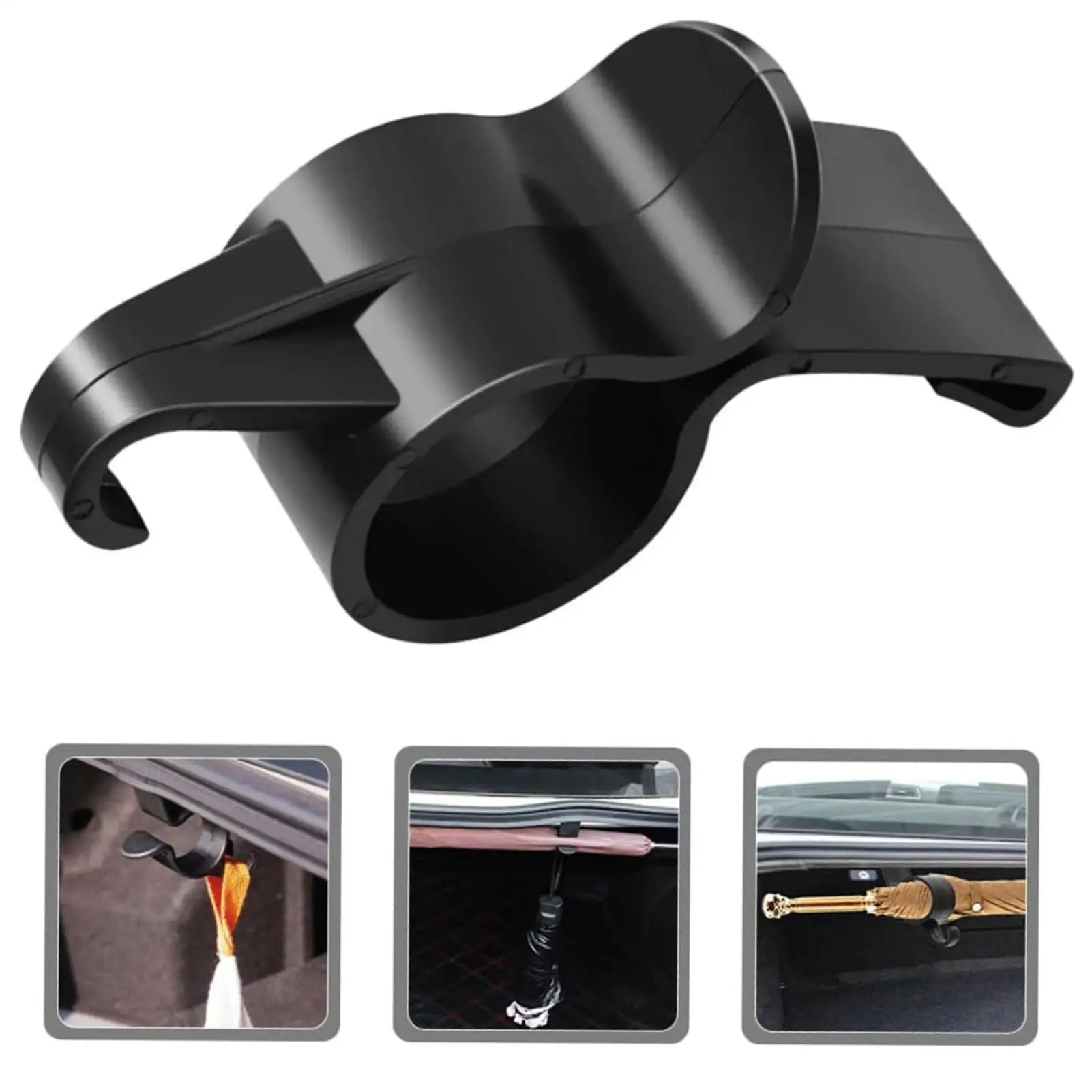 2pcs/set Car Trunk Umbrella Holder Car Mobile Phone Accessories Mount Plant Towel Hook Auto Internal Storage Organizer Holders