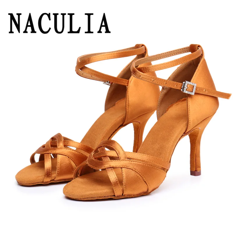 NACULIA Latin Dance Shoes Ballroom Women Professional Tango Salsa