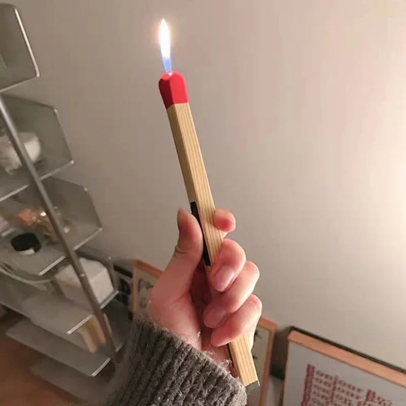 Creative ultra long fire rod open flame ignition lighter inflatable portable candle aromatherapy lighter smoking accessories kerosene lighter bbq lighter butane gas lighter cigarette lighter