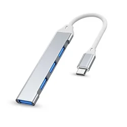 7-Port High-Speed Multi-Function USB Hub (4Ports TypeC Slivery)