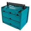 Makita P-84349 5 Drawer Interlocking Case 12-1/2" x 15-1/2" x 11-5/8"  Two Dividers DIY Storage Spare Parts Stackable Portable 2
