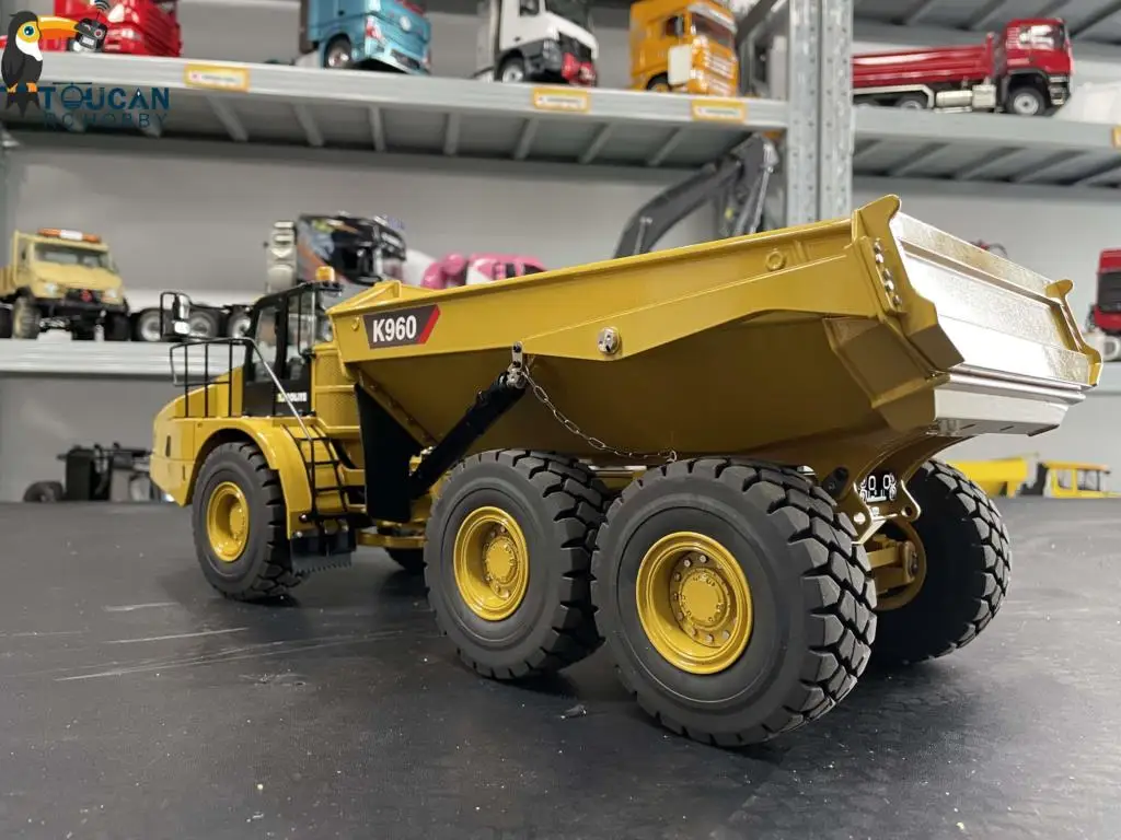 KABOLITE K960 RC Hydraulic Articulated Truck 6x6 Remoted Dumper Cars Toucan RC HOBBY Assembled Tripper Mini Vehicle Toys Model 4