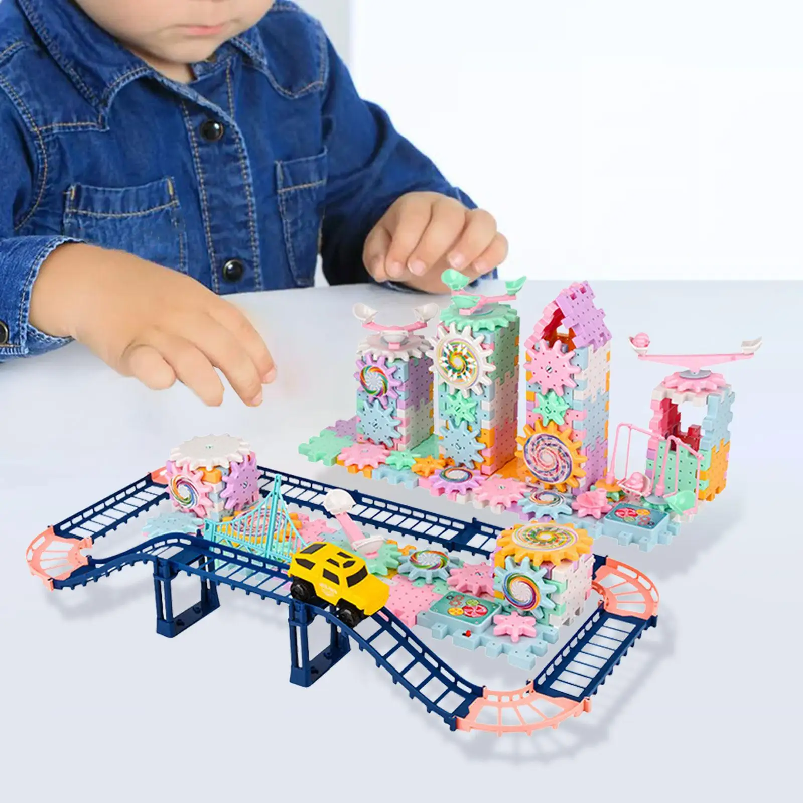 DIY Mechanical Gear Interactive Toys Learning Blocks for Decoration Unique Gifts Birthday Gift Teens Adults Home Ornament