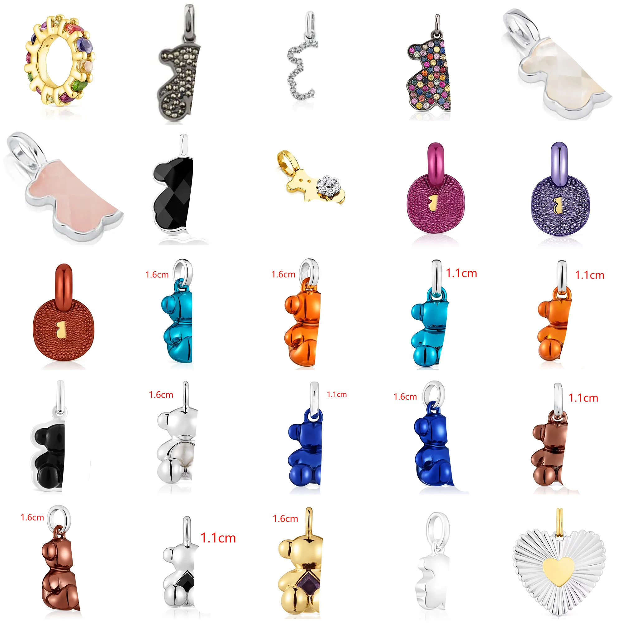 

Изысканный кулон в виде медведя из Испании для старшего дизайна универсален и приятен для пар мужчин и женщин в стиле панк