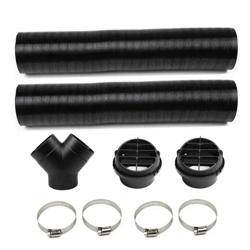 Tubo Aria Calda 75mm Per Riscaldatore Auto: Estensibile 100cm Con Raccordi Per Eberspacher Propex - 4