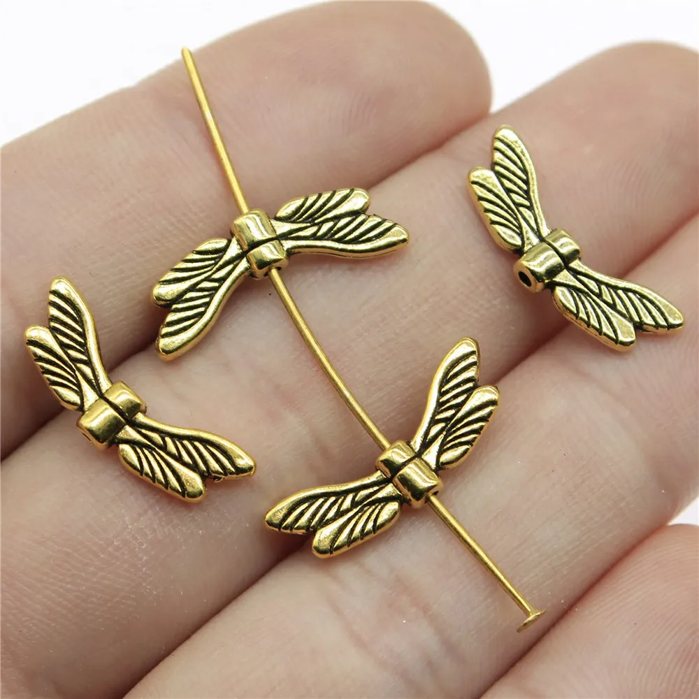 COHEALI Gold Flügel Charms 10 Paare - DIY Schmuck Anhänger Für Armbänder