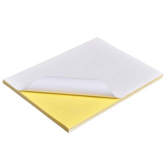 Self Adhesive a4 size Bright glossy Vinyl Sticker in sheets for Laser  printer - AliExpress