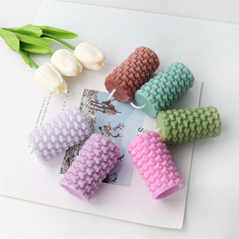 3D Geometric Flower Silicone Mould Candle Molds Taper