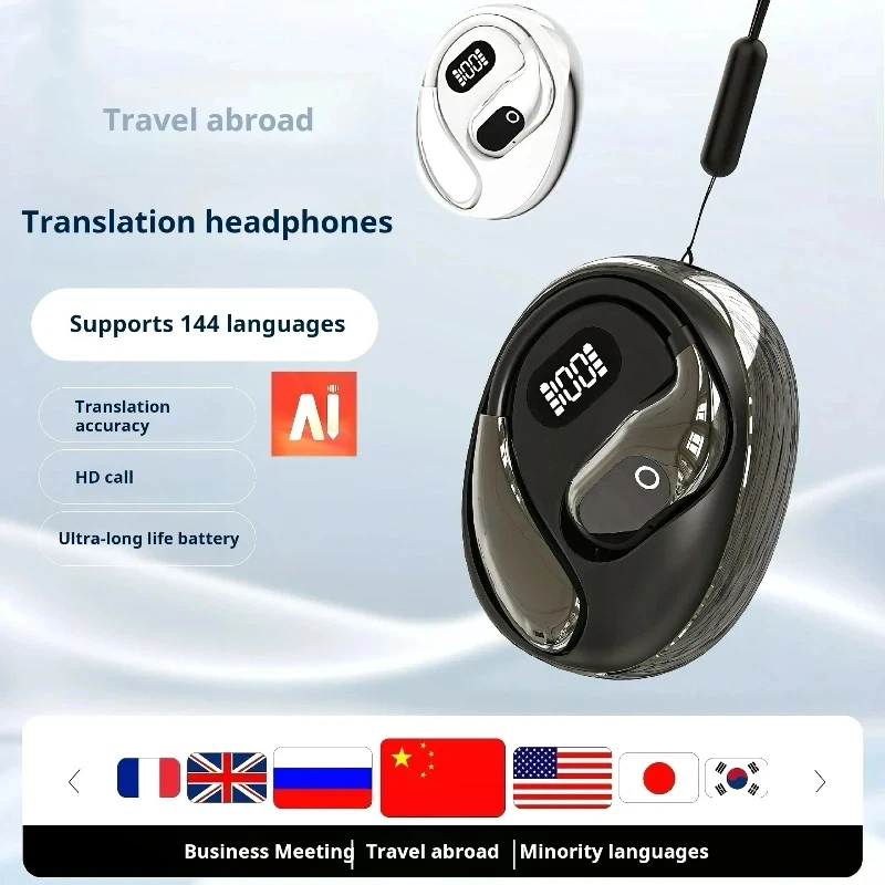 Origin Bluetooth Wireless Earps AI Real Time Translation Earbuds For Xiaomi OWS Ear Hook Headset HD Call Music_voghion.com