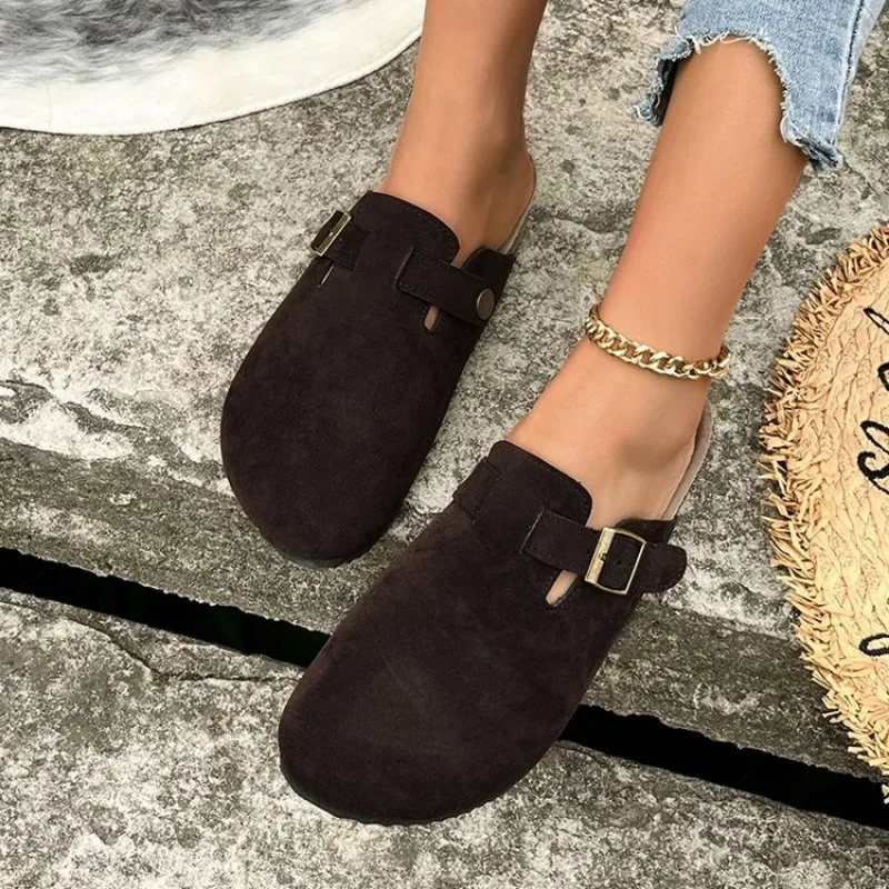 Cork Footbed Clogs for Women Men Fashion Leather Mules Comfort Potato Shoes with Arch Support Indoor Outdoor Flat Slides 4