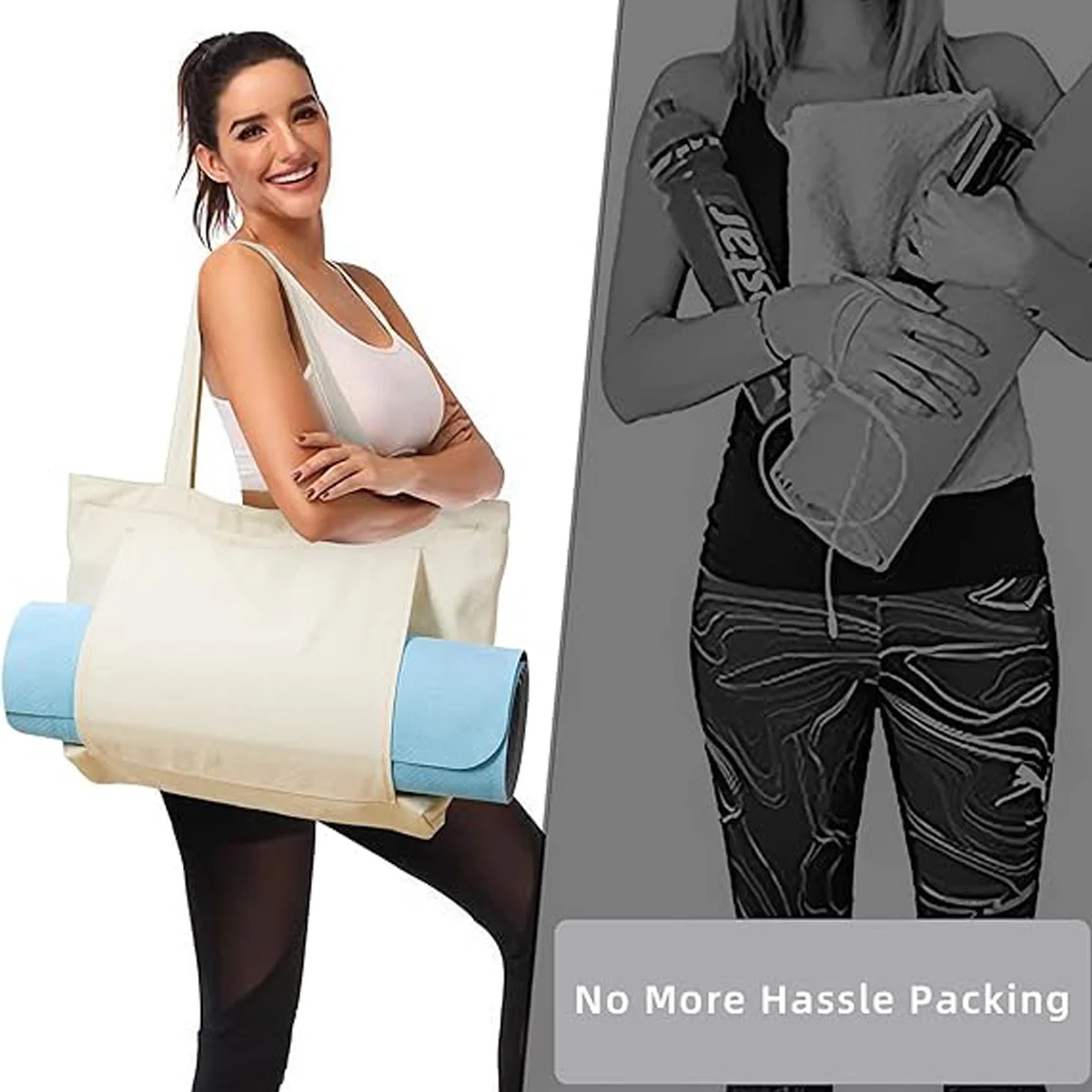 Outdoor exercise yoga mat storage bag Large capacity fitness yoga mat storage bag Portable fitness