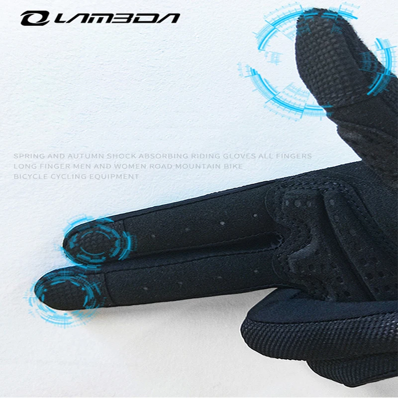 Lameda Cycling Gloves For Men Shock Absorbing Breathable Women's Glove Full Finger Long Finger Mtb Bike Outdoor Sports Gloves