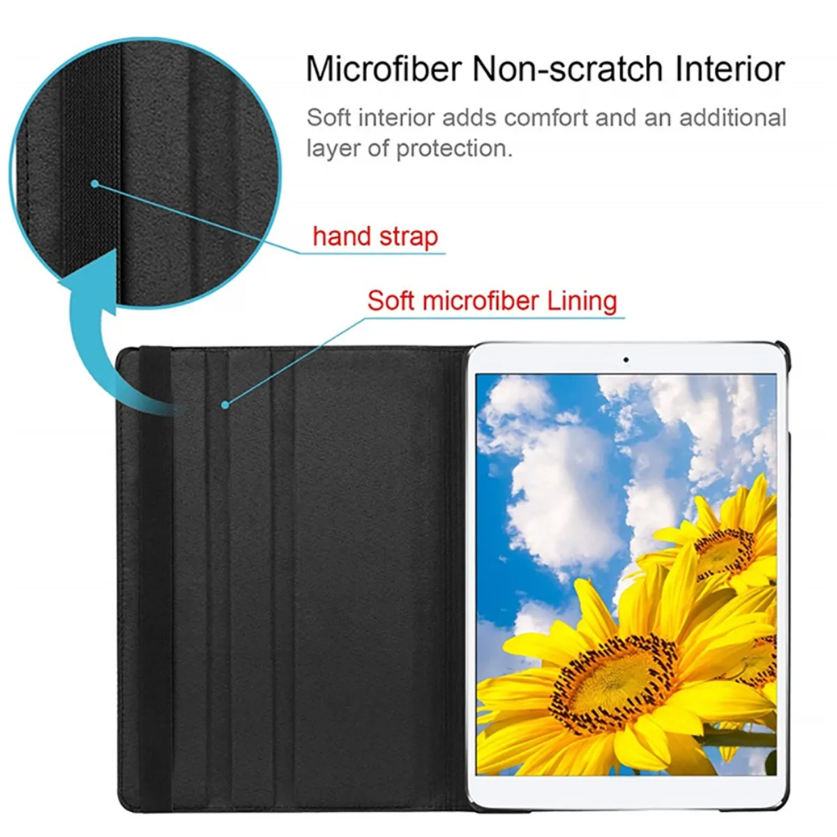 Premium Rotating PU Leather Stand Case
