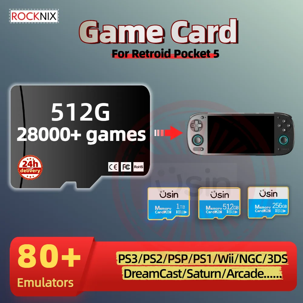 TF Game Card For Retroid Pocket 5 RP5 plug&play Classic Retro