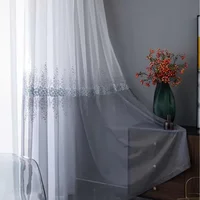 1PC  New Fresh Matching Small Flower Window Bedroom Gauze Curtain 1