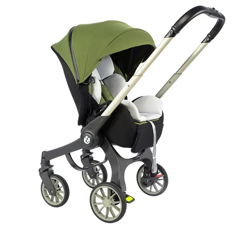 Portable 4-in-1 Baby Stroller Foldable Baby Car Seat Multifunctional Two-way Children's Stroller Foldable Travel Pram