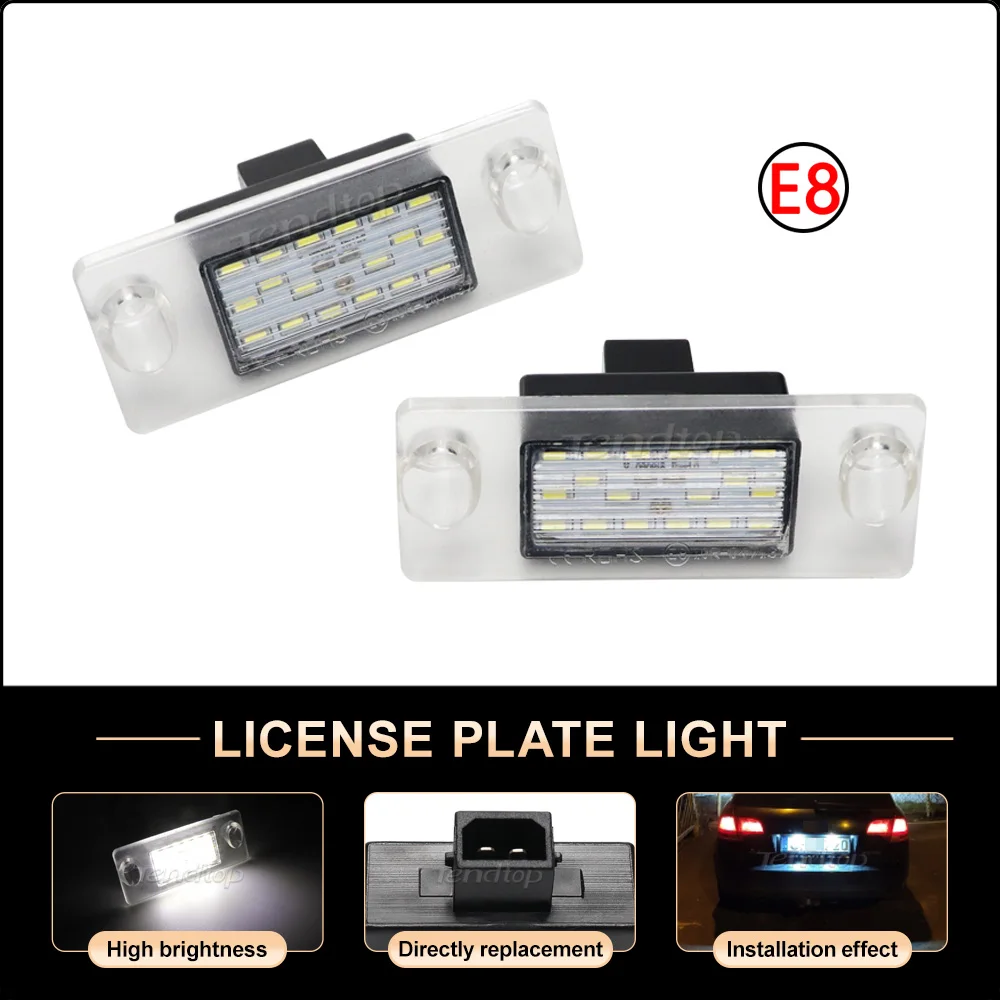 

LED License Number Plate Light For Audi A3 A4 B5 1996-2001 S5 B5 S3 / Sportback 1997-2003 A4/S4 Avant 8D9943021 Auto Tail Lamp