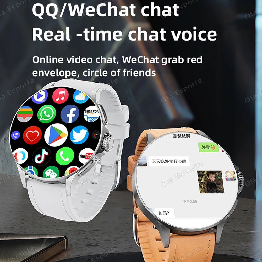 Sim ī�� NFC SmartWatch GPS Ʈ��Ŀ 5G/WIFI BT ��ȭ 800W ī�޶� 1.95 ��ġ ���� �ɹڼ� ��Ʈ�Ͻ� ������ 1000mAh Smartwatch Men