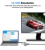 Fairikabe 4IN1 Docking Station 4K 60Hz USB C To Dual Displayport Hub+HDMI+VGA Multiport Adapter Splitter MultiPorts Hub 2