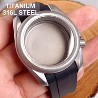NH35 Watch Case Titanium 3.8 Crown Waterproof 316L Steel for NH36 NH38 NH70 NH72 ETA2824 PT5000 SW200 40mm Sapphire Crystal