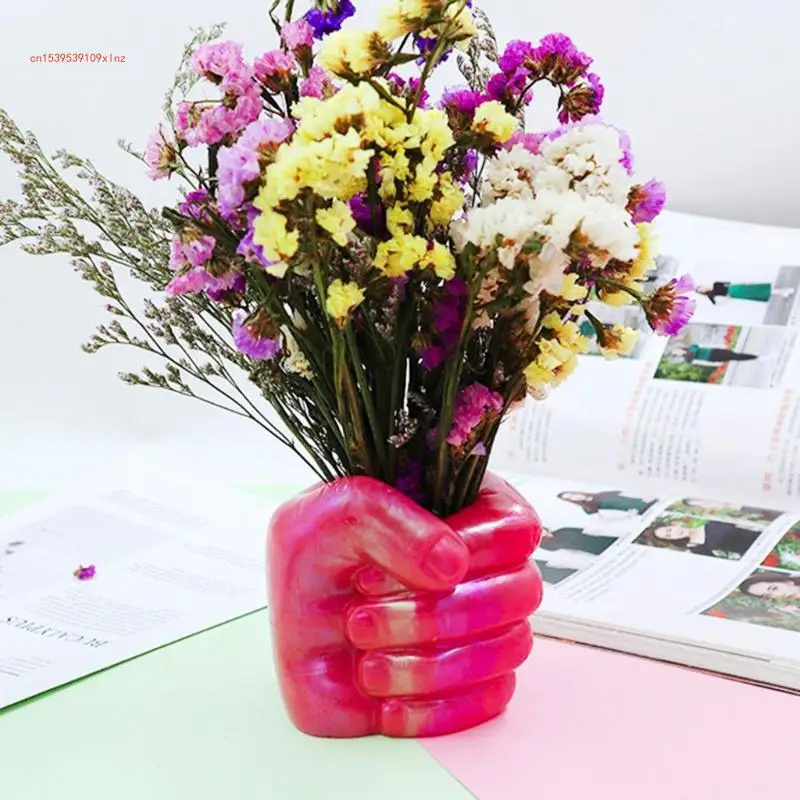 

Fist Pen Holder Resin Mold Vase Flower Pot Silicone Mould Craft Silicone Mold