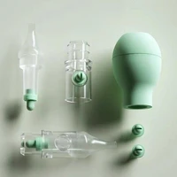 J15U Baby Nasal Aspirator Anti-Backflow Nose Sucker Soft Silicone Nozzle Nose Cleaner