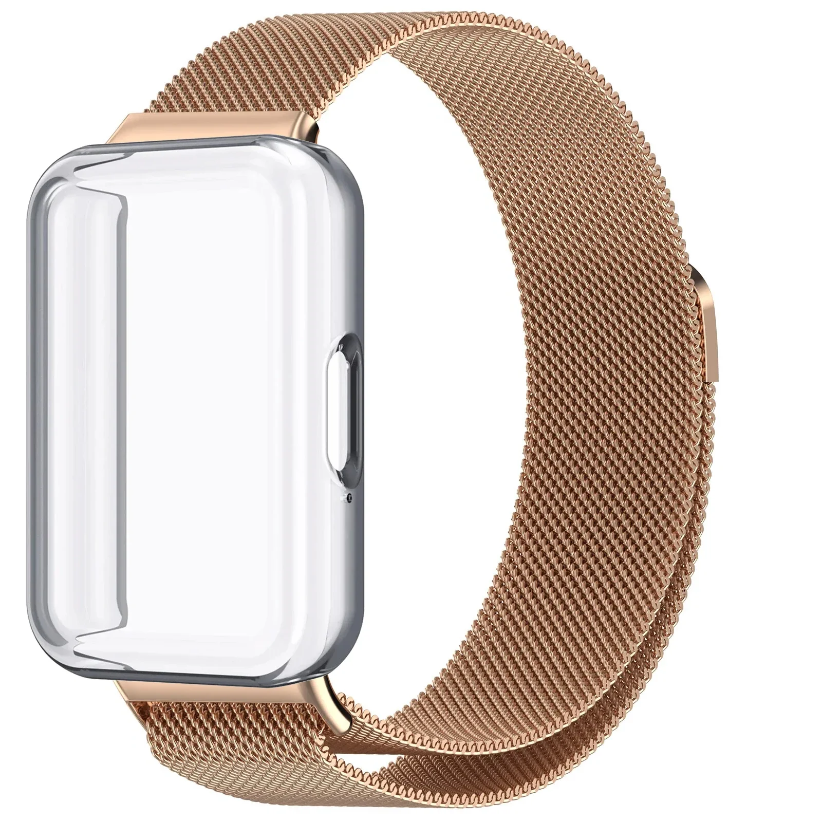 Milanese Loop Strap with Magnetic Wristband and Screen Protector Cover