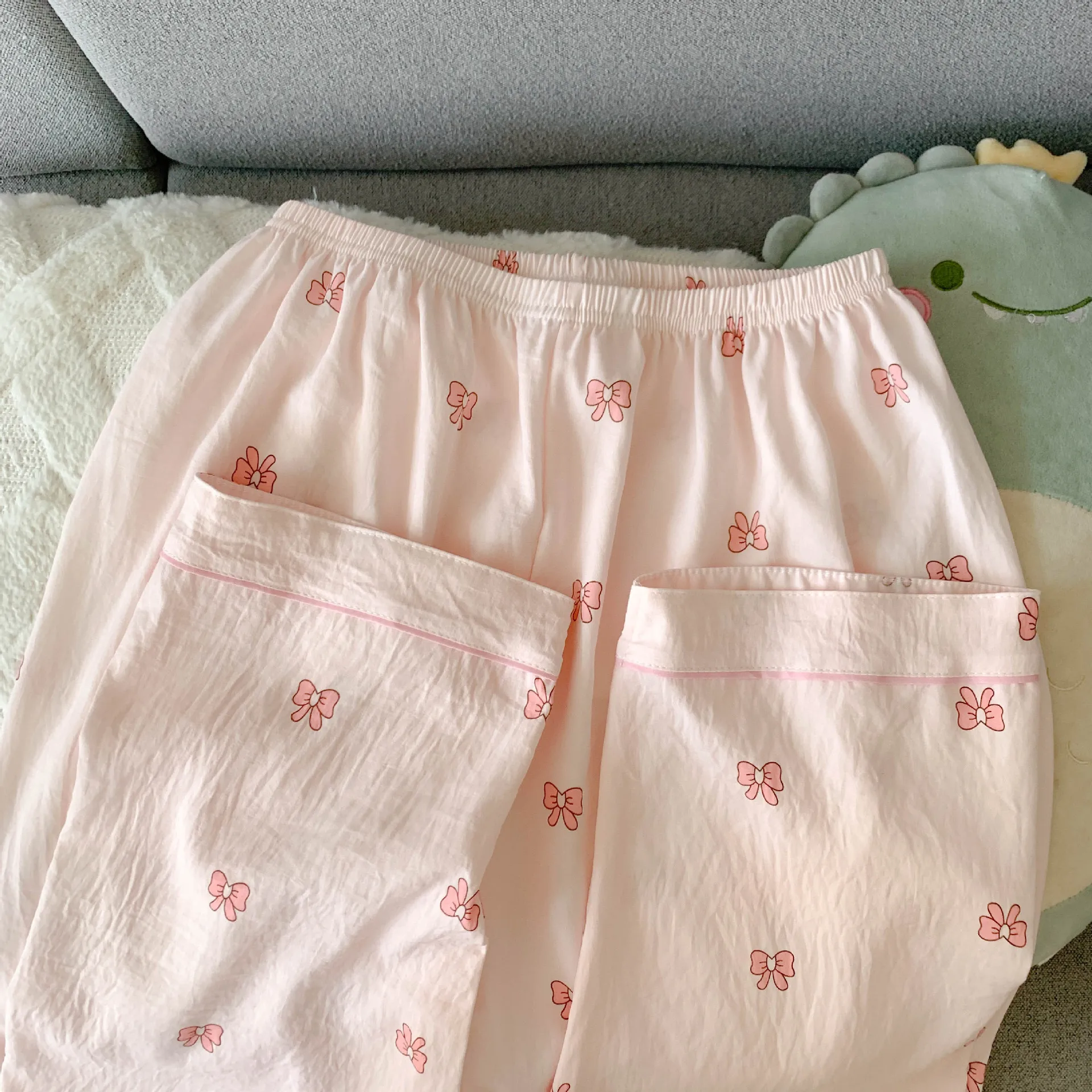 Spring/Autumn New Arrivals: Cloud-Print Cotton Long-Sleeved Pyjama Set for Women Adorable Sweetheart Style Nightwear Homewear Se S741f2c3c36464dd89c2b7fb8d9e4eb1fG