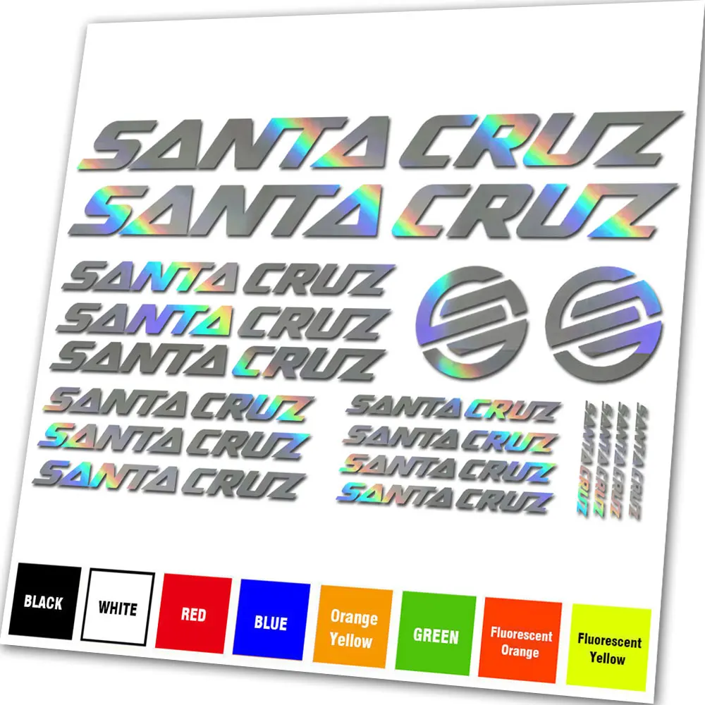 Nuovo Kit Per Santa Cruz Bike Bicycle Cycling Frame Stickers Decalcomanie ** Qualsiasi Colore ** Mountain Mtb Bmx