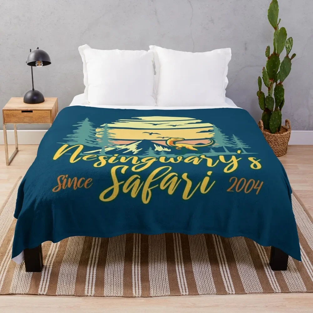 

Nesingwarys Safari Premium Throw Blanket Luxury Thicken Camping Blankets
