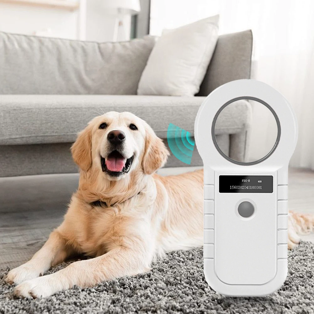 Pet Microchip Scanner Handheld Micro Chip Reader Scanner 134.2kHz 125kHz with Stable OLED Display for ISO 11784/11785 FDX-B EMID