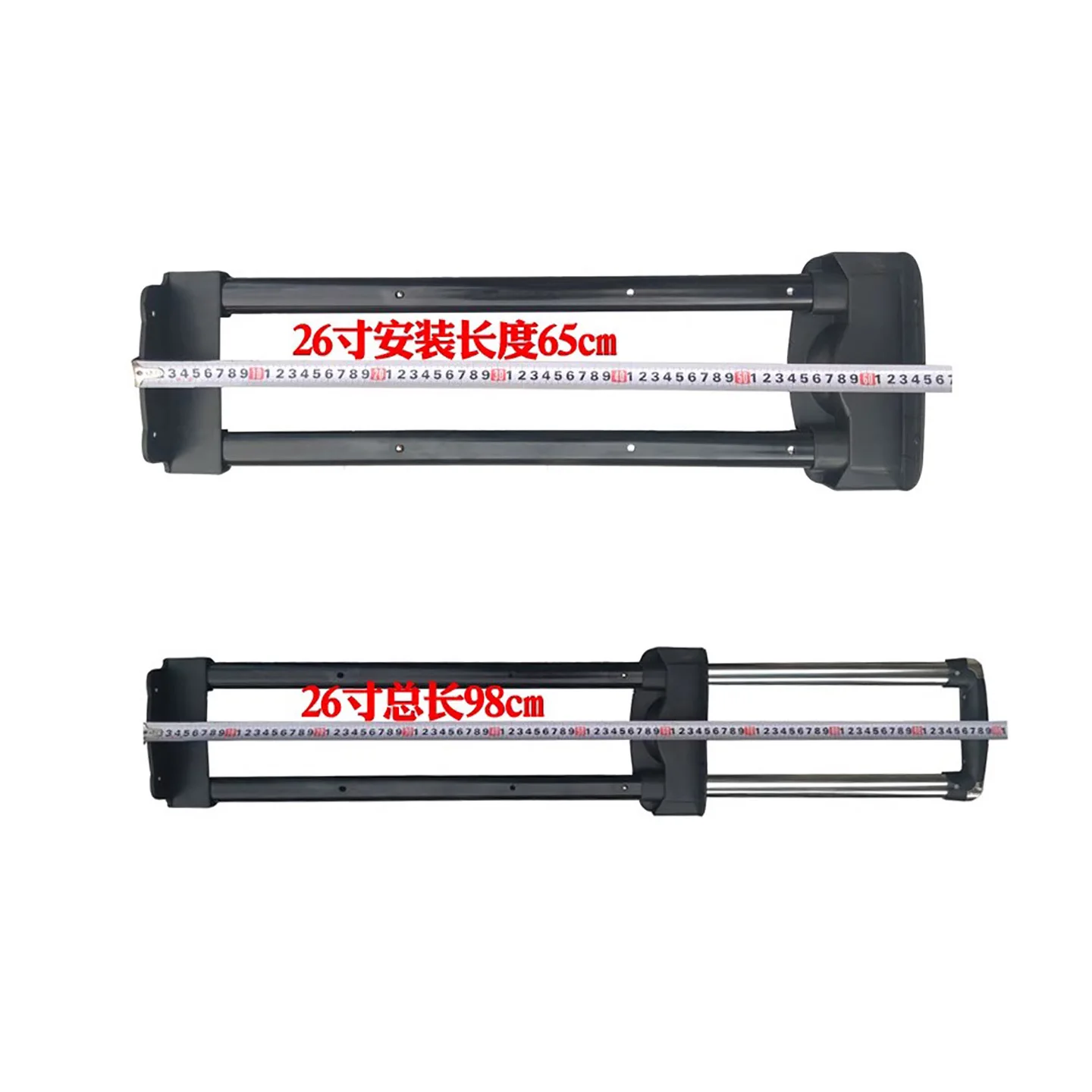 Ox Cloth Lage Handle External Travel Suitcase Repair Parts Vintage Leather Box Password Box Retractable Rod Accories