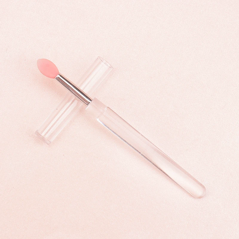 Enhanced Product Title: 5-Piece Portable Silicone Lip Brush Set with Cover – Soft Multifunctional Lip Applicator and Makeup Tool
