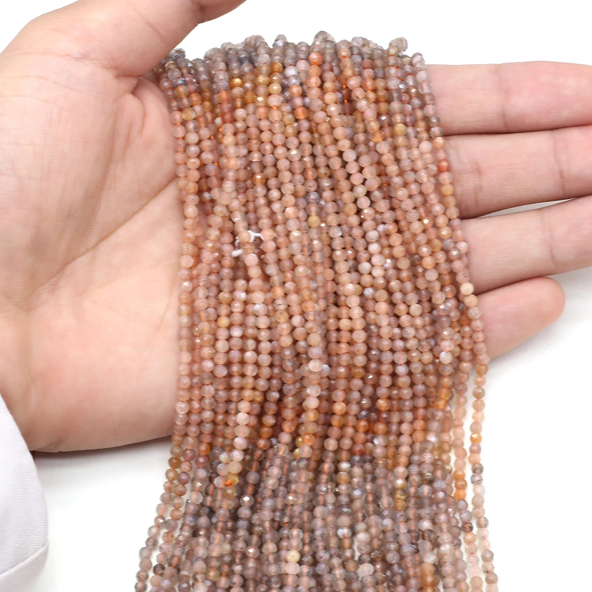 

Natural Stone Spinels Beads Beaded Gradual Change Sun Stone Crystal Beads For Jewelry Making DIY Bracelet Necklace Accessories