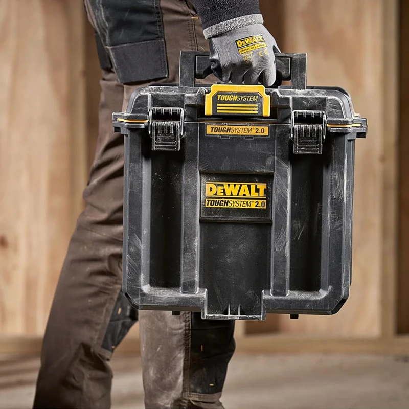 DEWALT DWST08035-1 TOUGHSYSTEM 내구성 깊은 도구 상자, 대용량 보관 공간, 방수 방진 도구 상자, 2.0 컴팩트